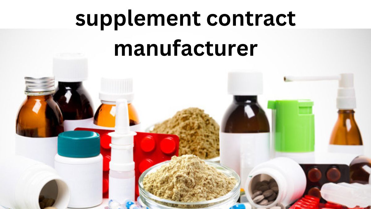 supplement contract manufacturer