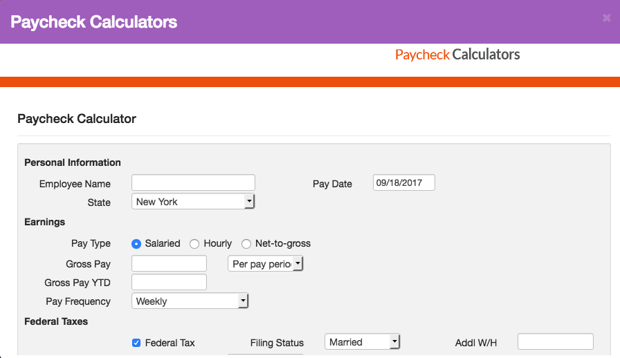 salary paycheck calculator