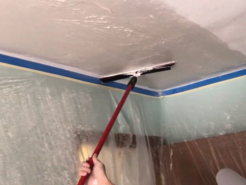 skim coat ceiling