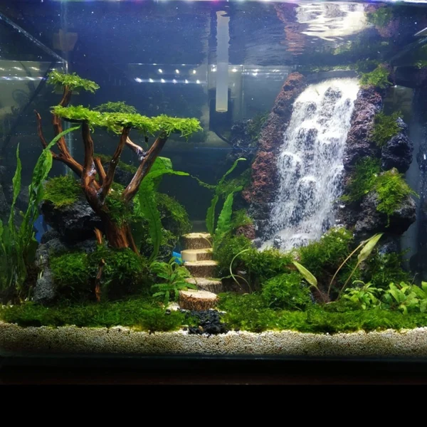 sand waterfall aquarium