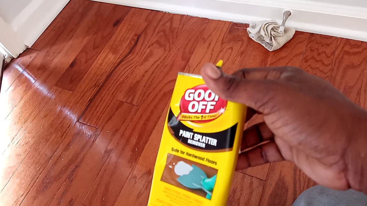 how to remove paint from wood floor without damaging finish