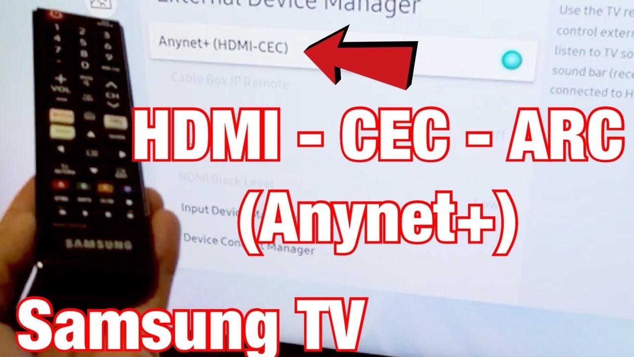 how to enable hdmi cec on samsung tv
