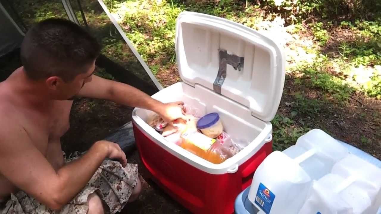 dry ice last in a cooler camping