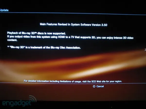 ps3 3d blu ray support