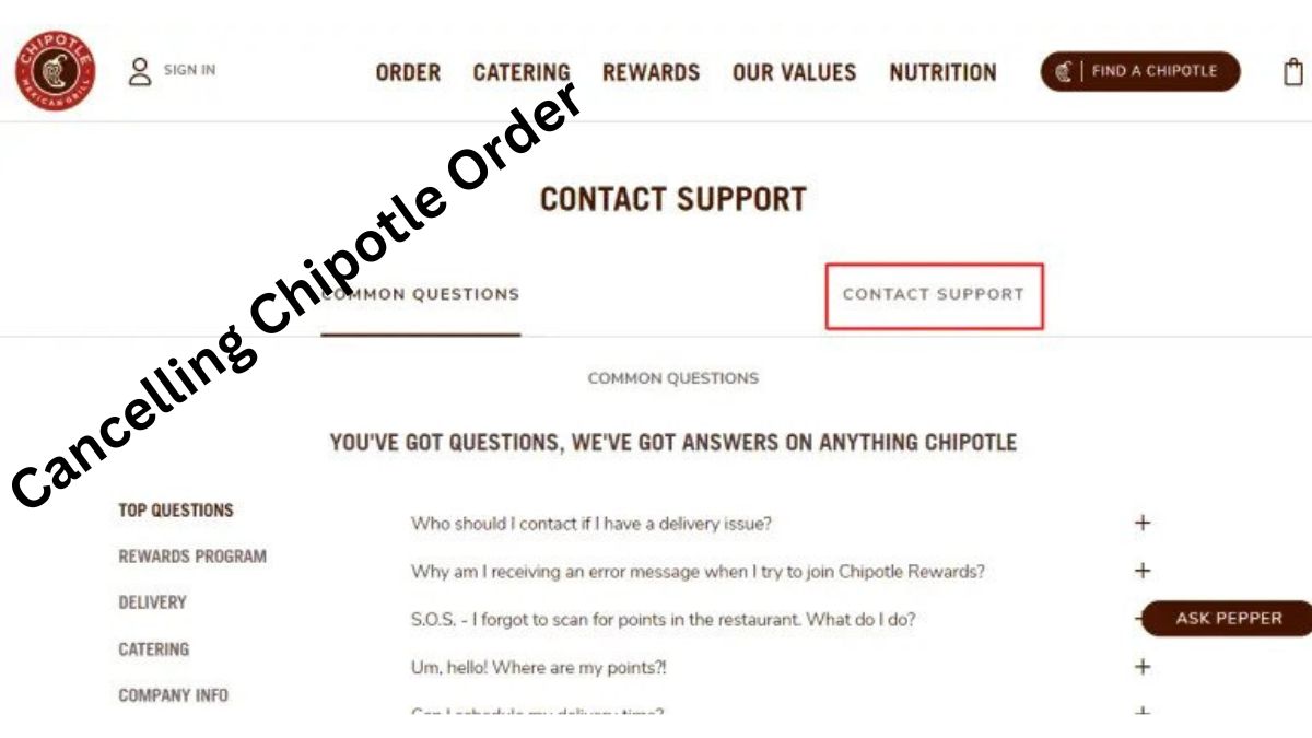cancelling chipotle order