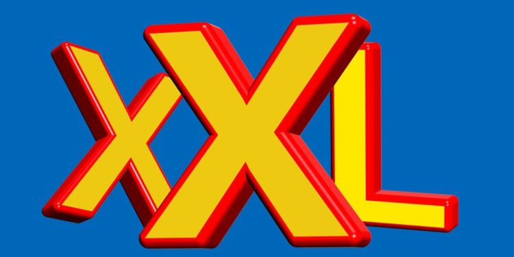 xxl size in number