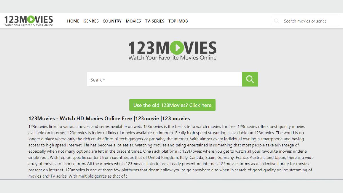 The Popularity and Peril of 123Movies