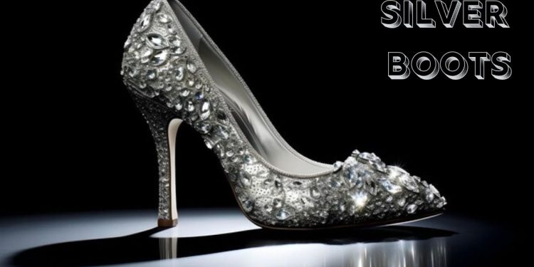 silver boots