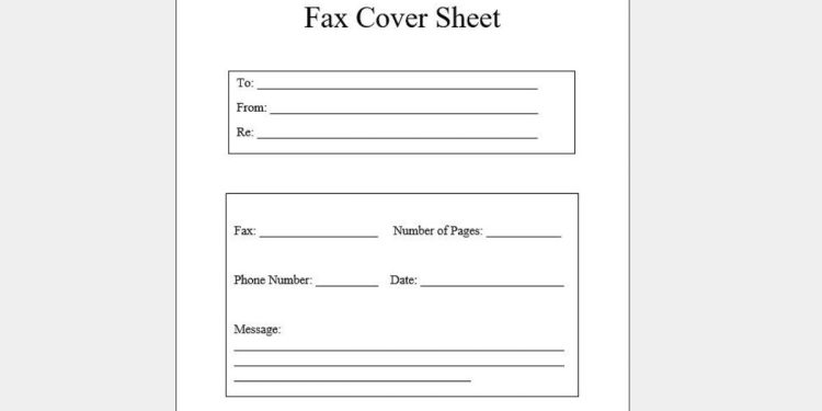 Fax Cover Sheet